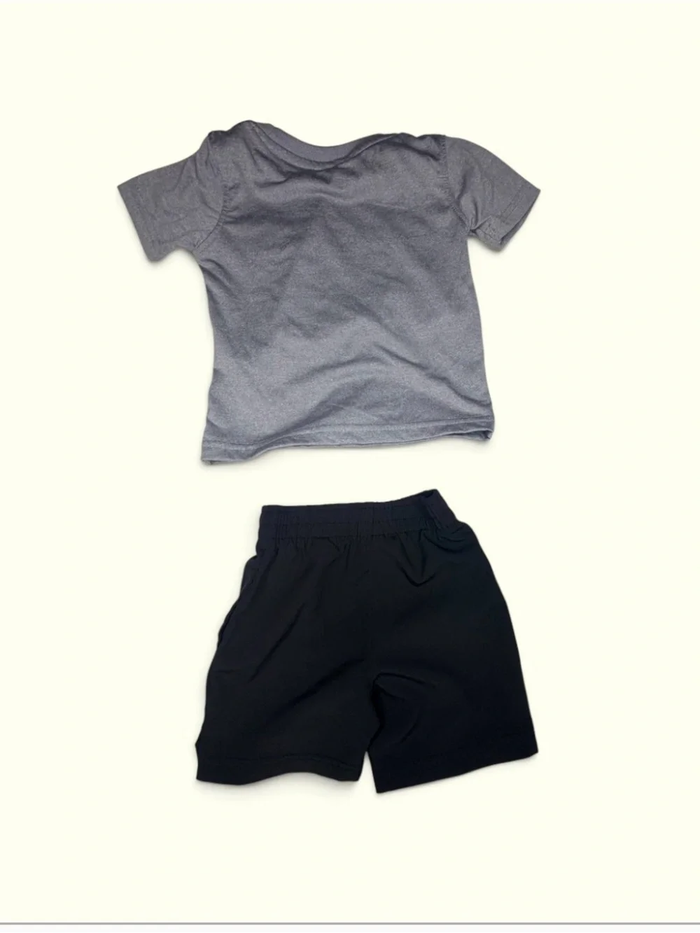 New Balance Grey Tee and Black Athletic Shorts Set (18Months)